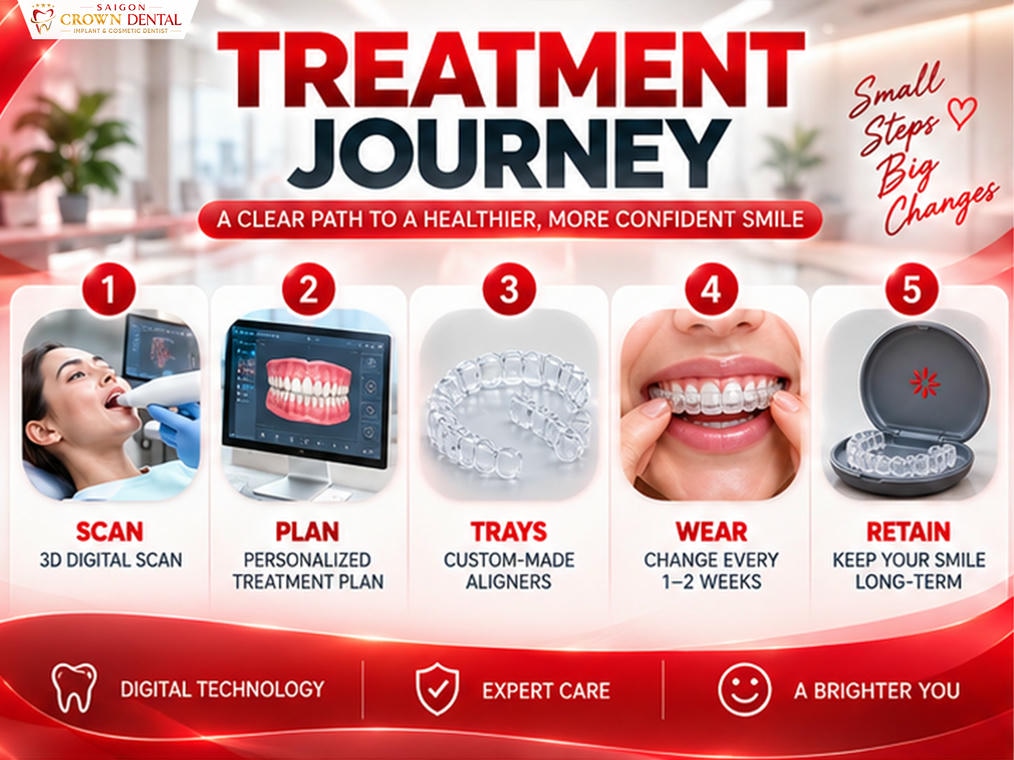 Invisalign aligners treatment journey timeline