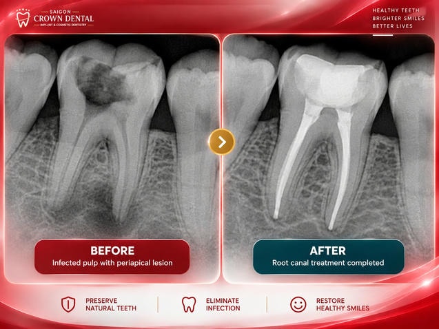 Root Canal Before & after