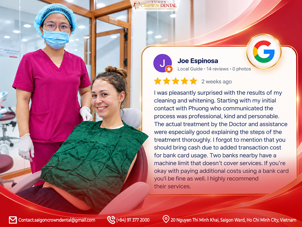 Đánh giá 5 sao từ bệnh nhân quốc tế trên Google Reviews
